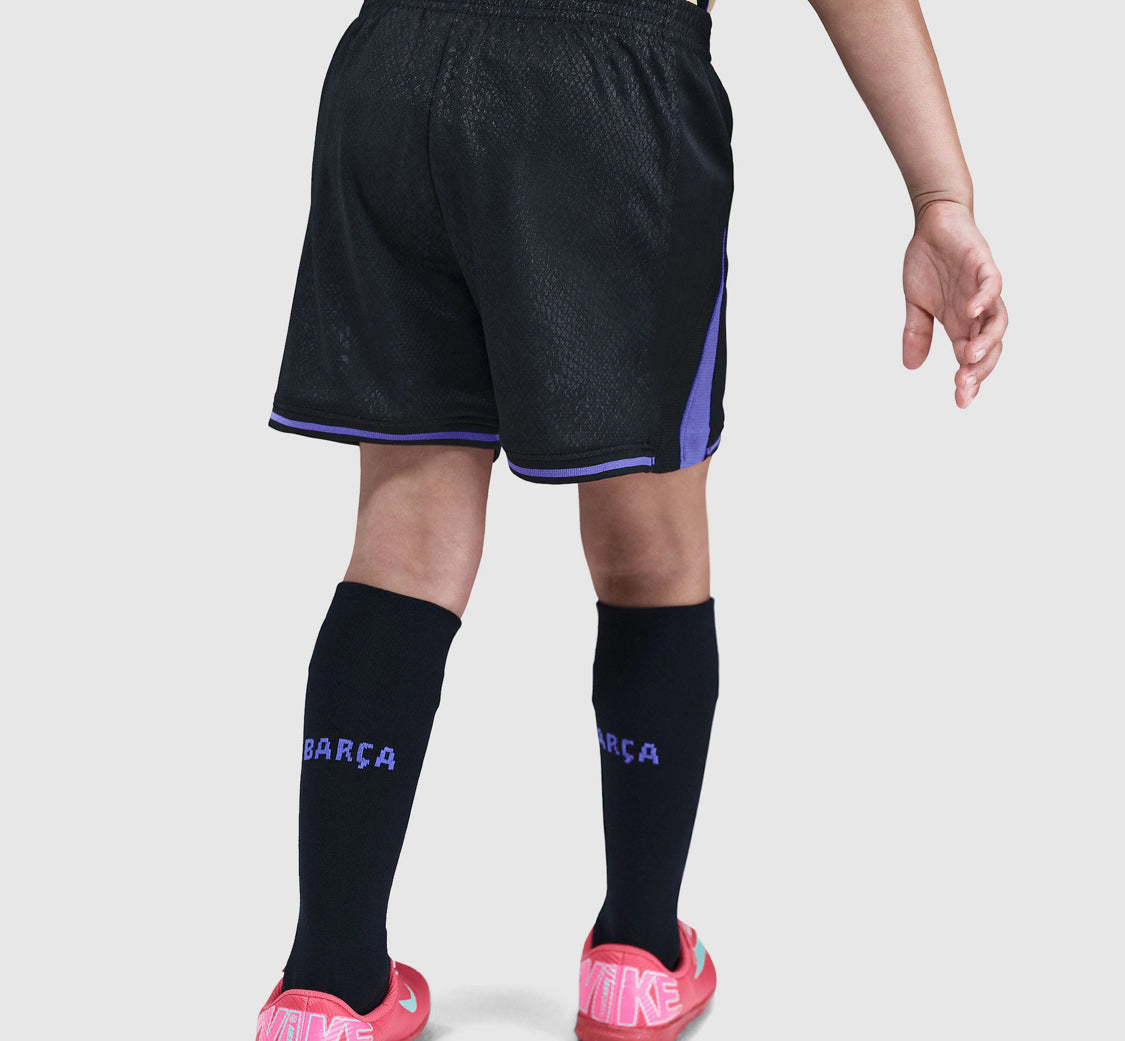 KIDS : FC Barcelona 2025/26 Away Kit (Shirt + Shorts)