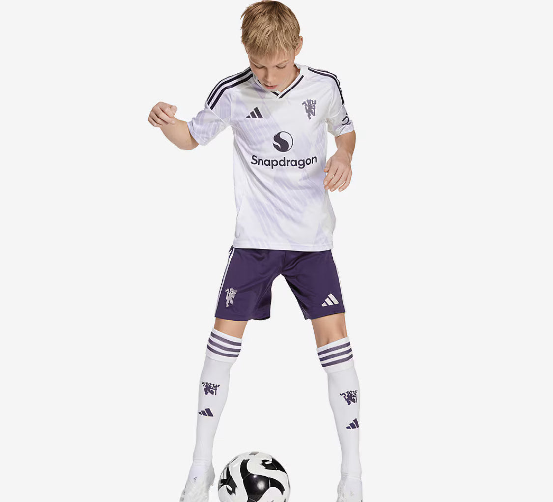 KIDS : Manchester United 2025/26 Away Kit (Shirt + Shorts)