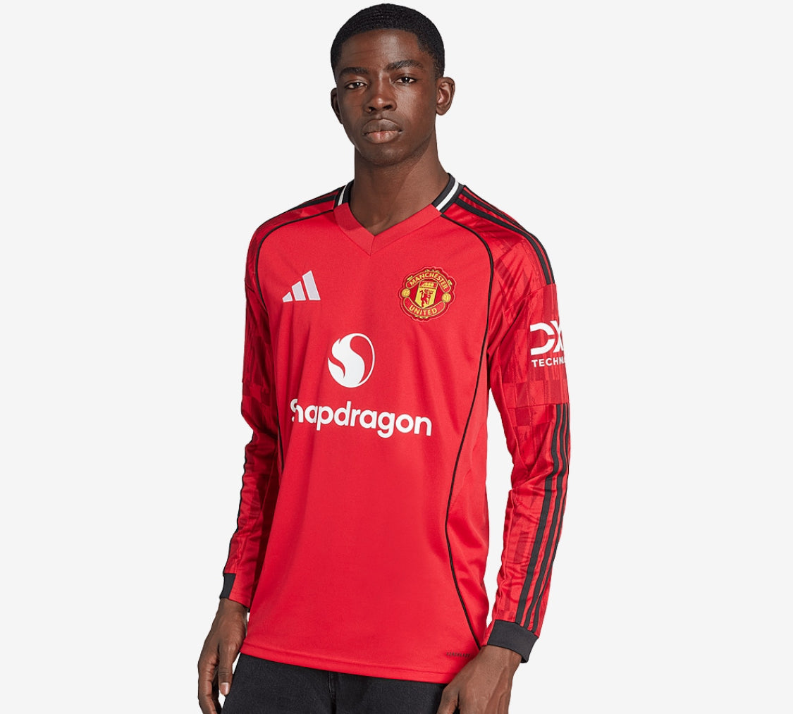 Long Sleeve - Manchester United 2025/26 Home - Fan Version