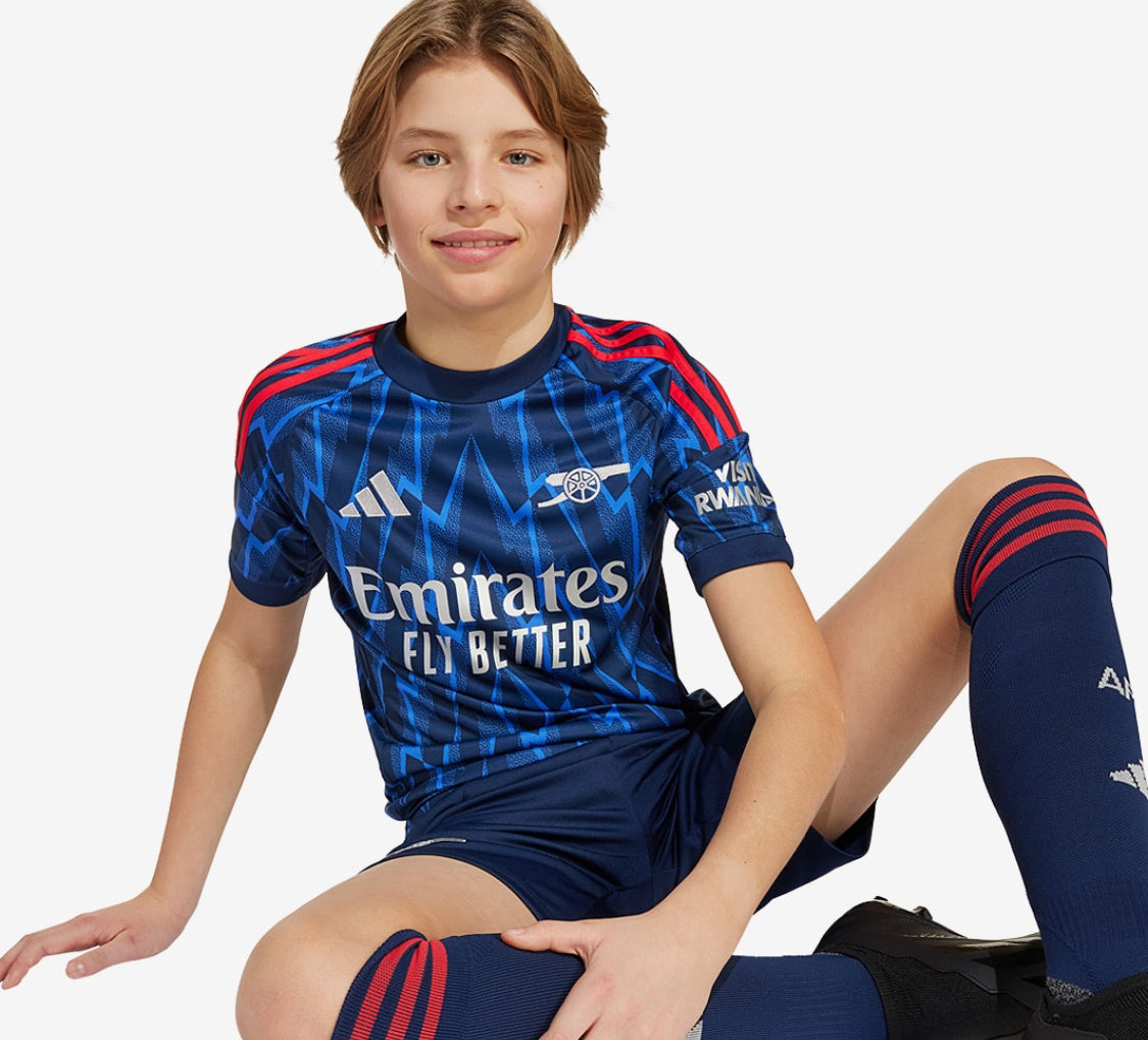 KIDS : Arsenal FC 2025/26 Away Kit (Shirt & Shorts)