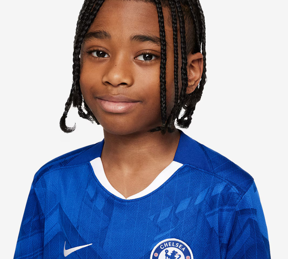 KIDS : Chelsea 2025/26 Home Kit (Shirt + Shorts)