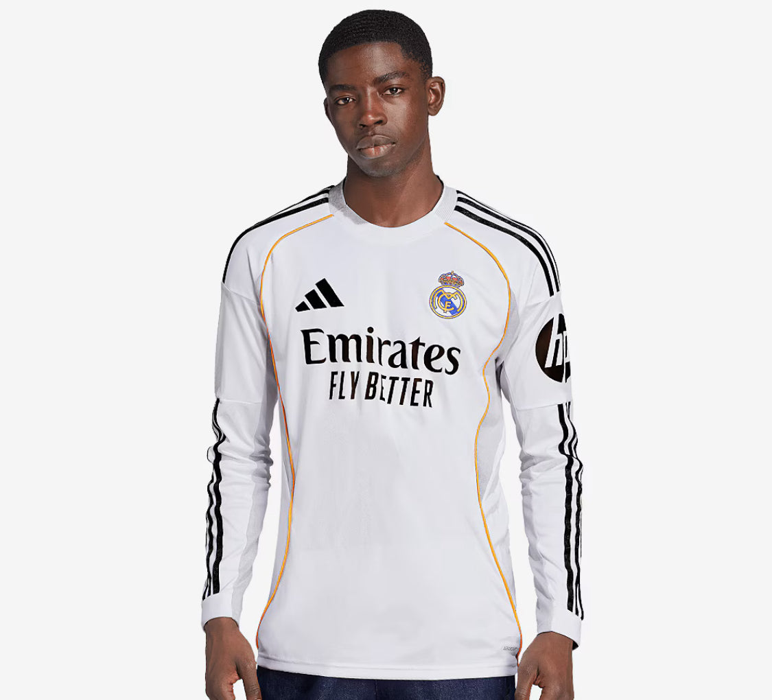Long Sleeve - Real Madrid 2025/26 Home - Fan Version