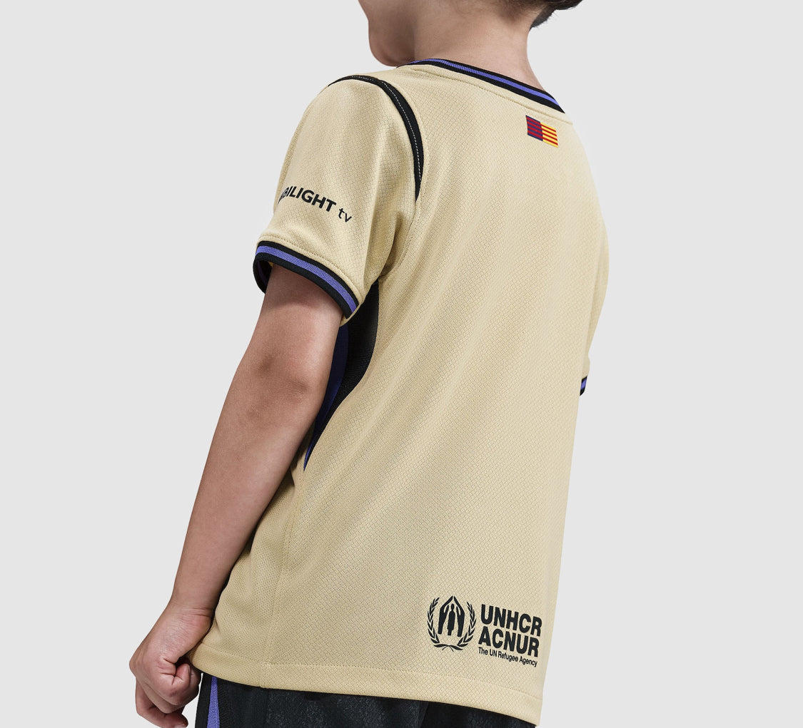 KIDS : FC Barcelona 2025/26 Away Kit (Shirt + Shorts)