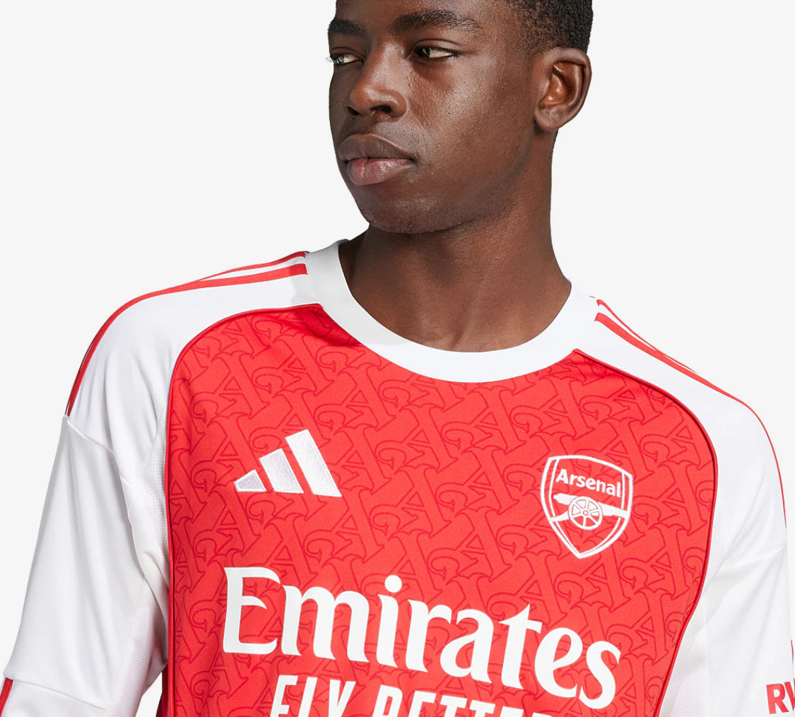 Long Sleeve - Arsenal FC 2025/26 Home Shirt - Fan Version
