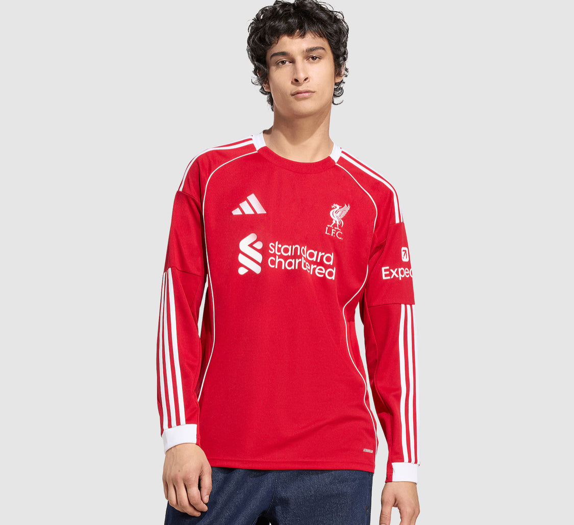 Long Sleeve - Liverpool FC 2025/26 Home Shirt - Fan Version