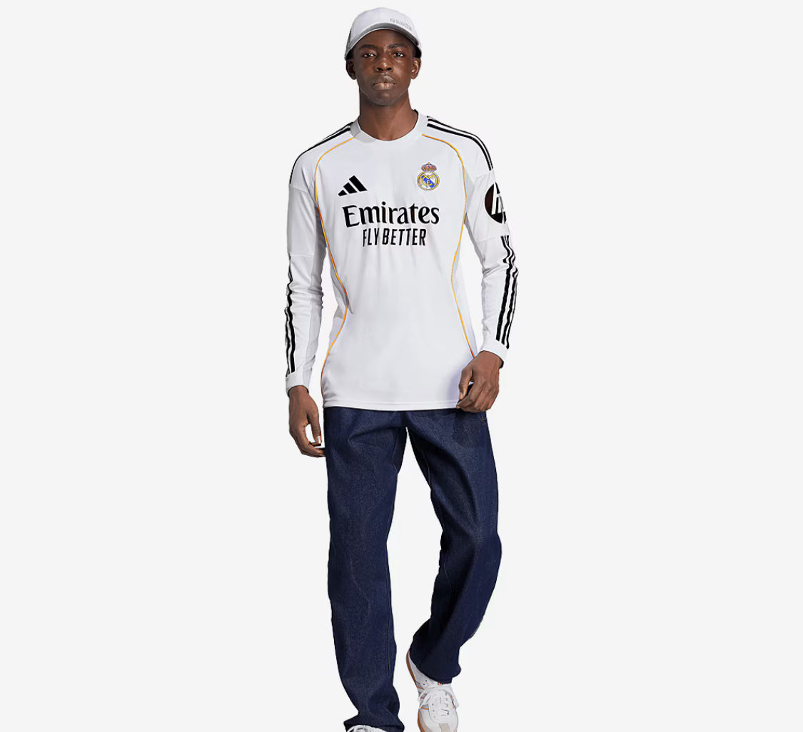 Long Sleeve - Real Madrid 2025/26 Home - Fan Version