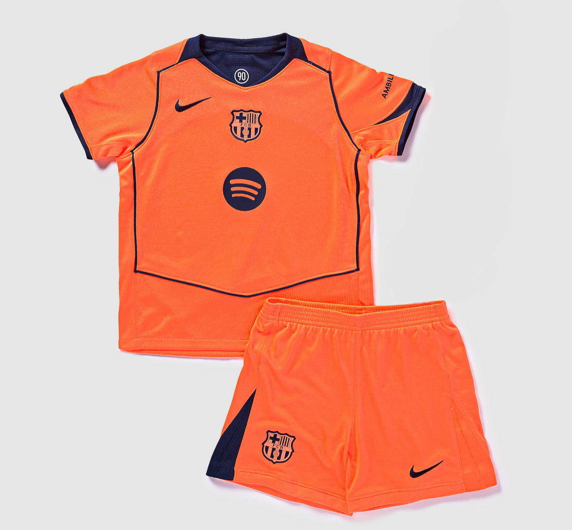 KIDS : FC Barcelona 2025/26 Third Kit (Shirt + Shorts)